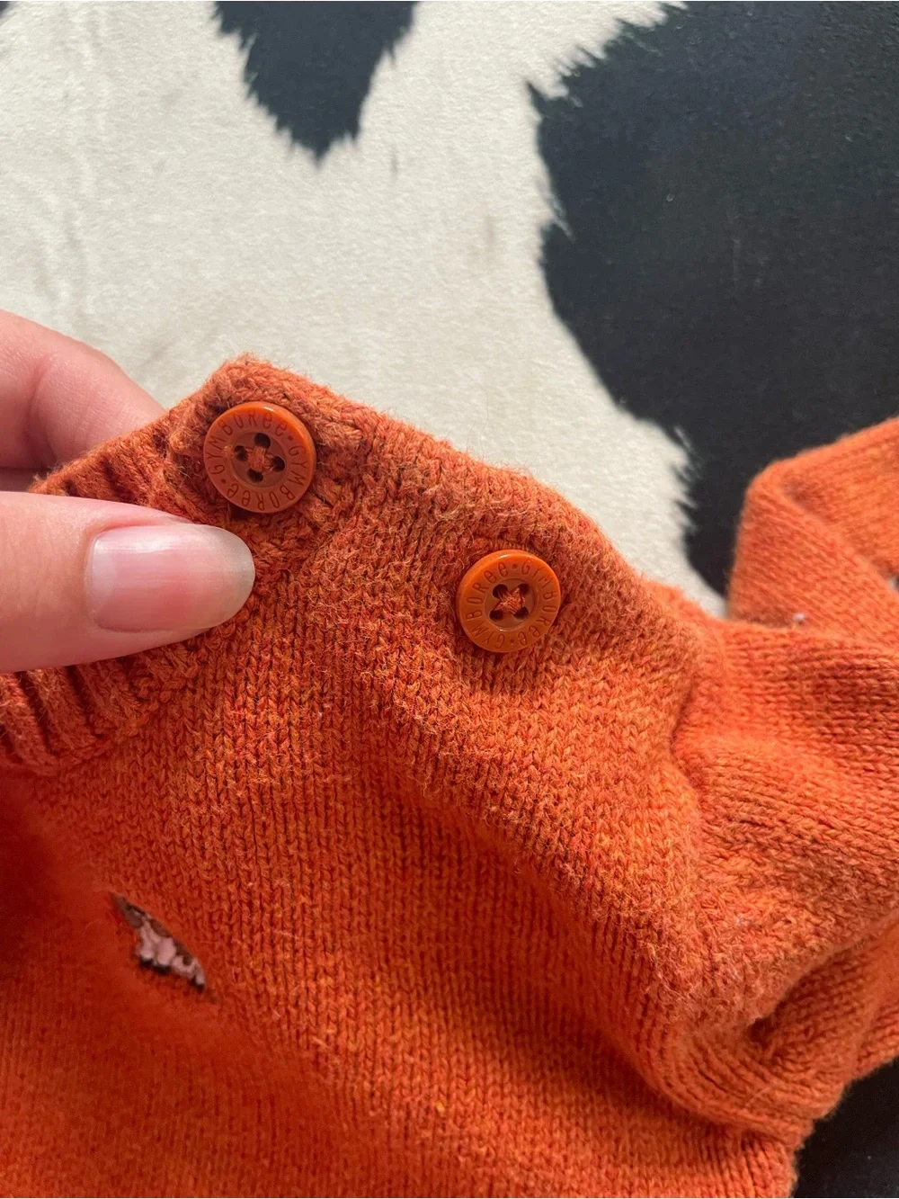 Gymboree Basset Hound Orange Sweater - Boy